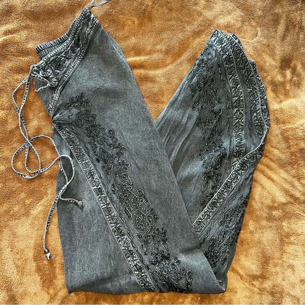 Earthbound Trading Co. Embroidered Harem Pants